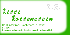 kitti rottenstein business card